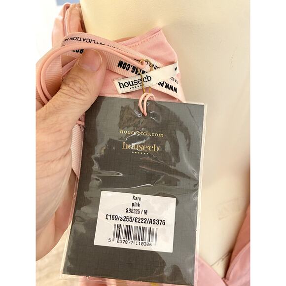 House of CB Kara Quartz Pink Cocktail Mini Dress Medium - Picture 2 of 14